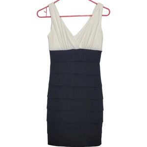 B. Darlin Womens Dress Sz 5-6 Black And White Casual Fun Party Wedding Made USA